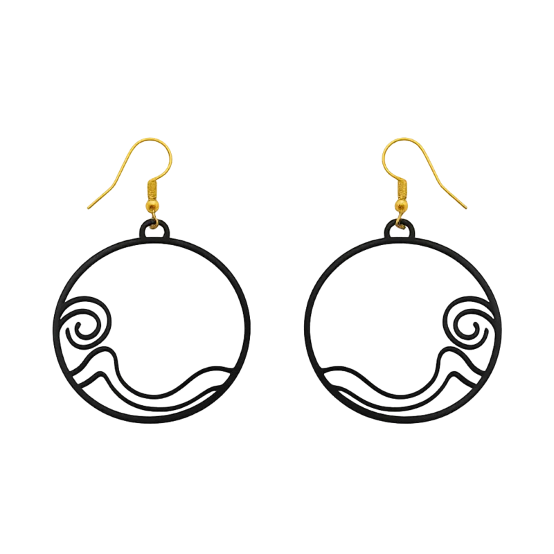 Black-sun-dawn-earring-transparent