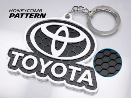 Toyoto Logo with text Key Chain