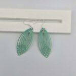Sparkly Geometric Leaf Earrings