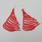 red-snow-long-earring