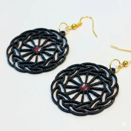 Gothic Bloom Drop Earrings