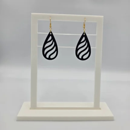 Modern Swirl Dangle Earrings