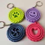 gyroscopic keychain-spinners