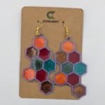Honeycomb Mosaic Earrings