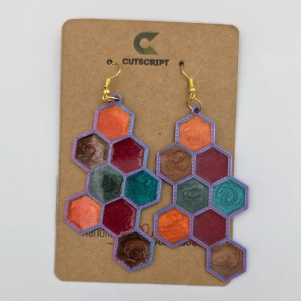 Honeycomb Mosaic Earrings