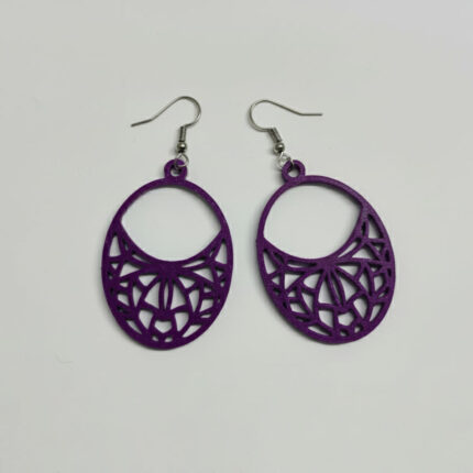 purple-geometric-earring