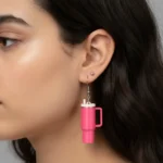 Miniature Stanley Cup Dangle Earrings - Image 2