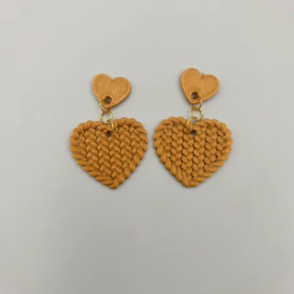 Woven Heart Earrings